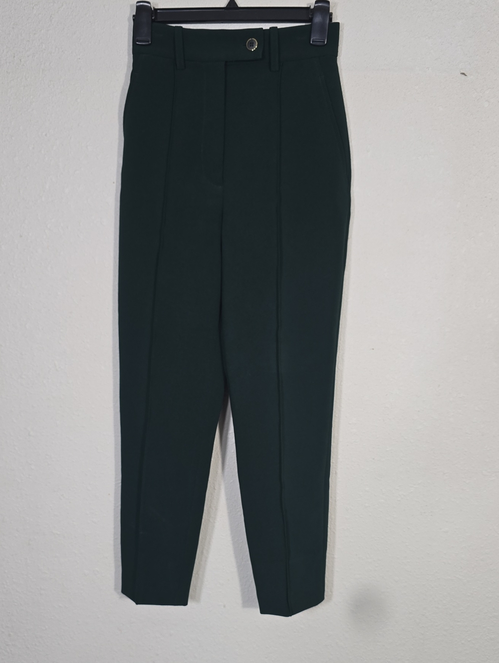 St. Johns High-Waist Tailored Women’s Trousers in Dark Green